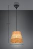Lampa wisząca pleciona z przędzy brązowa owalna boho rystykalna industrialna minimalistyczna nad stół do salonu sypialni JOELINE R31731926 Rl